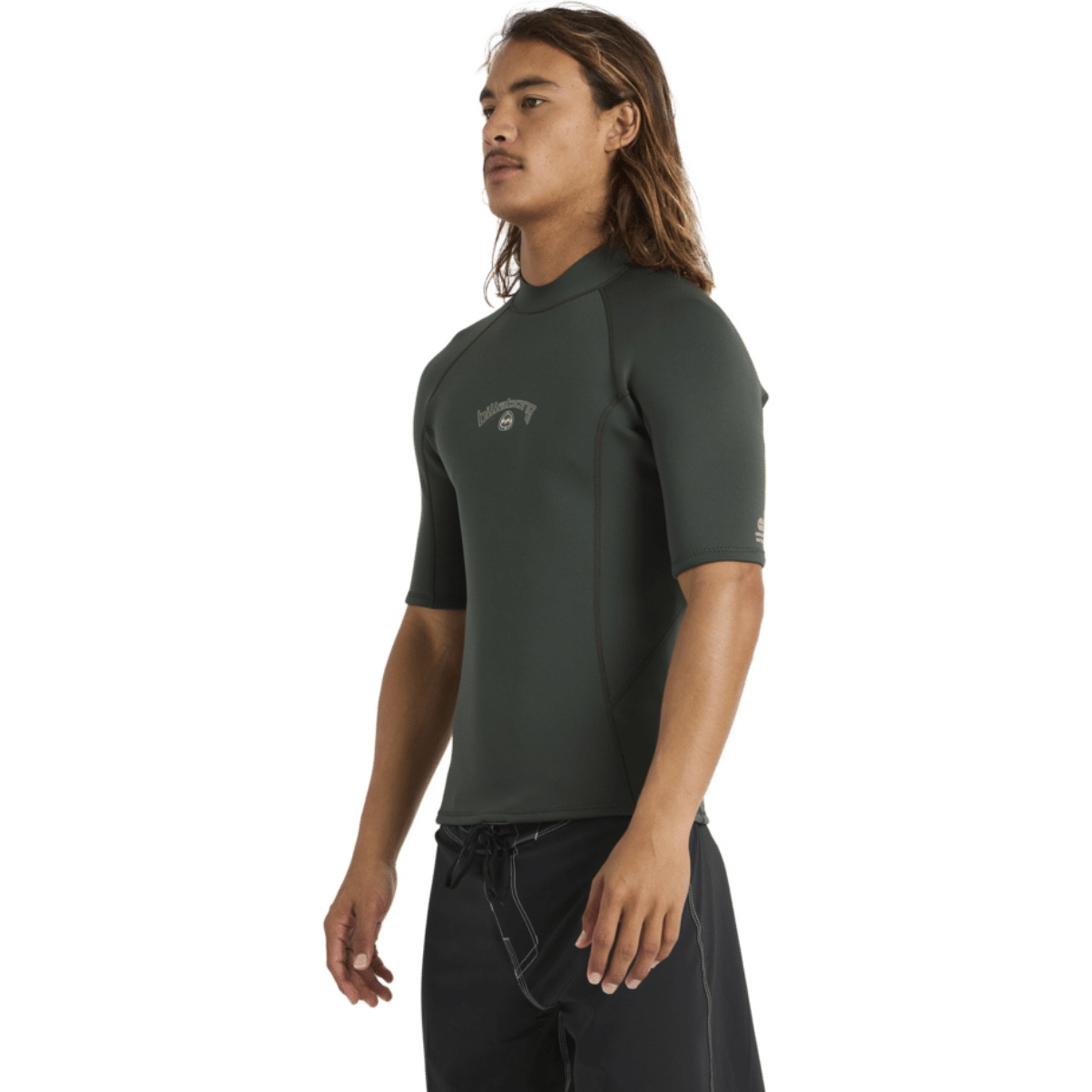 2026 Billabong Mens Absolute Short Sleeve Neoprene Top ABYW900105 - Forest